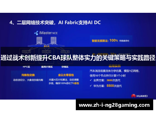 通过战术创新提升CBA球队整体实力的关键策略与实践路径